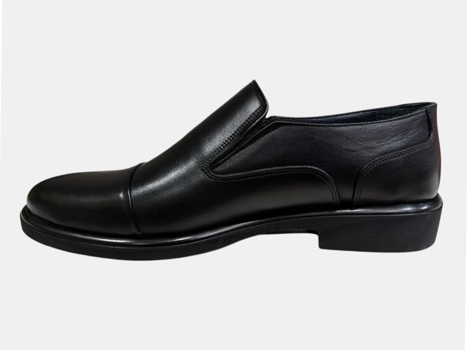 YAVUZLAR İY-1021 ERKEK DERİ DÜZ HAFİF KLASİK AYAKKABI SİYAH