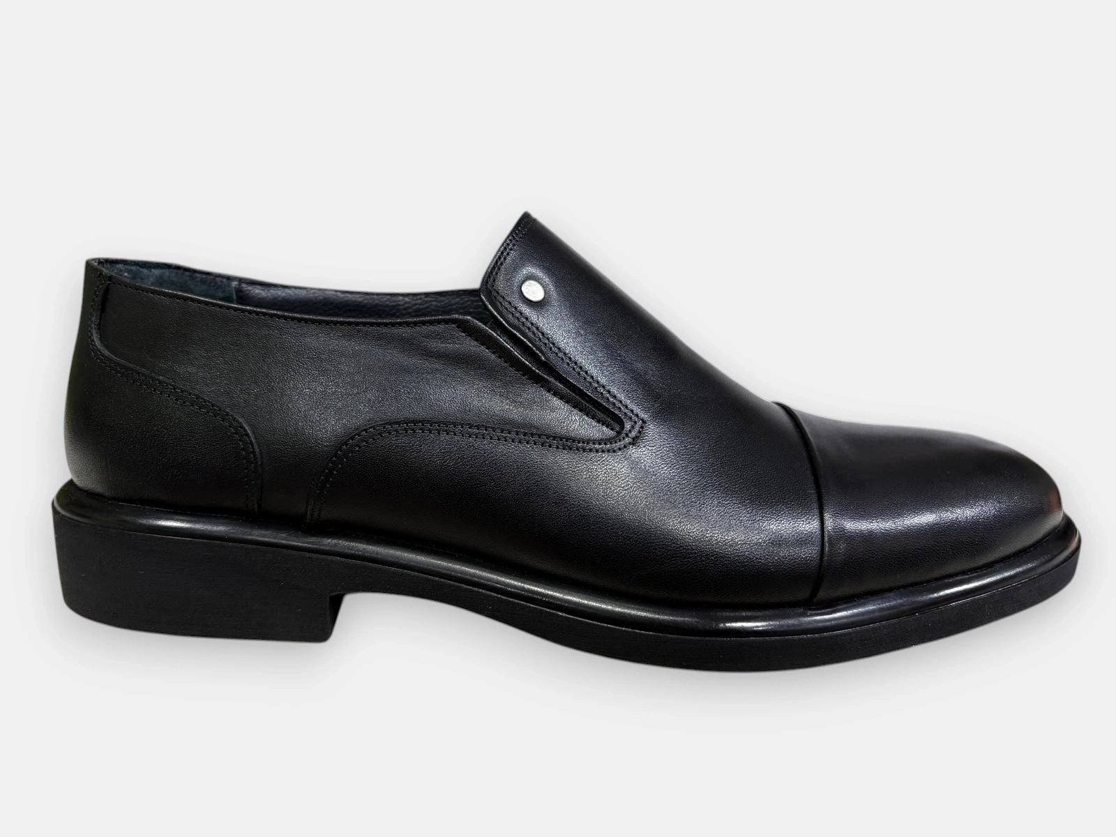 YAVUZLAR İY-1021 ERKEK DERİ DÜZ HAFİF KLASİK AYAKKABI SİYAH