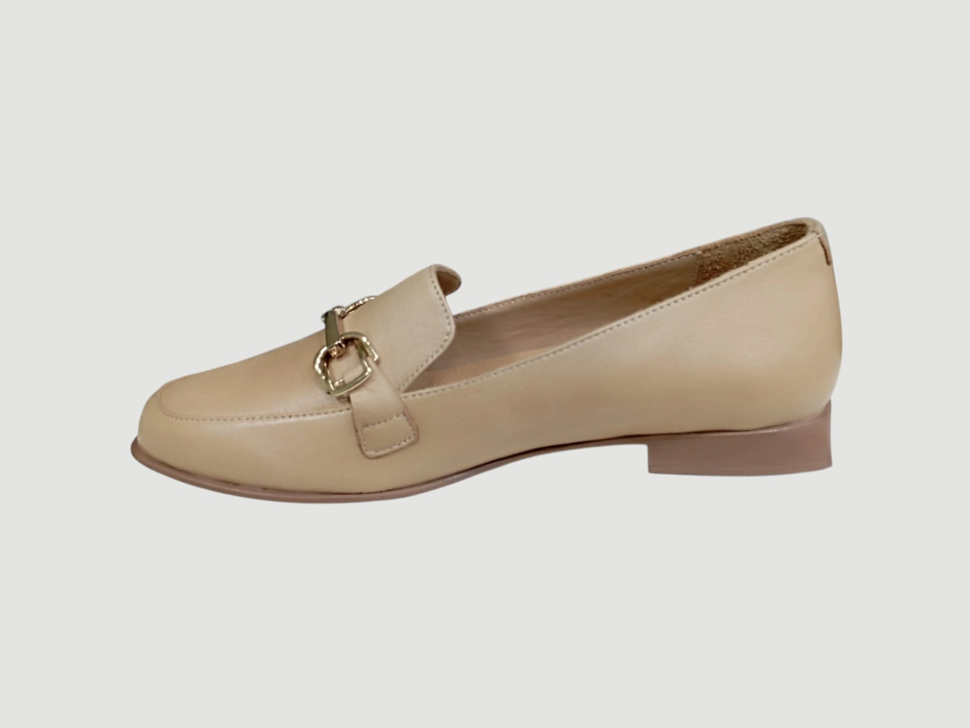 ALBİNİ 25Y100779 KADIN DERİ AYAKKABI KOYU BEJ