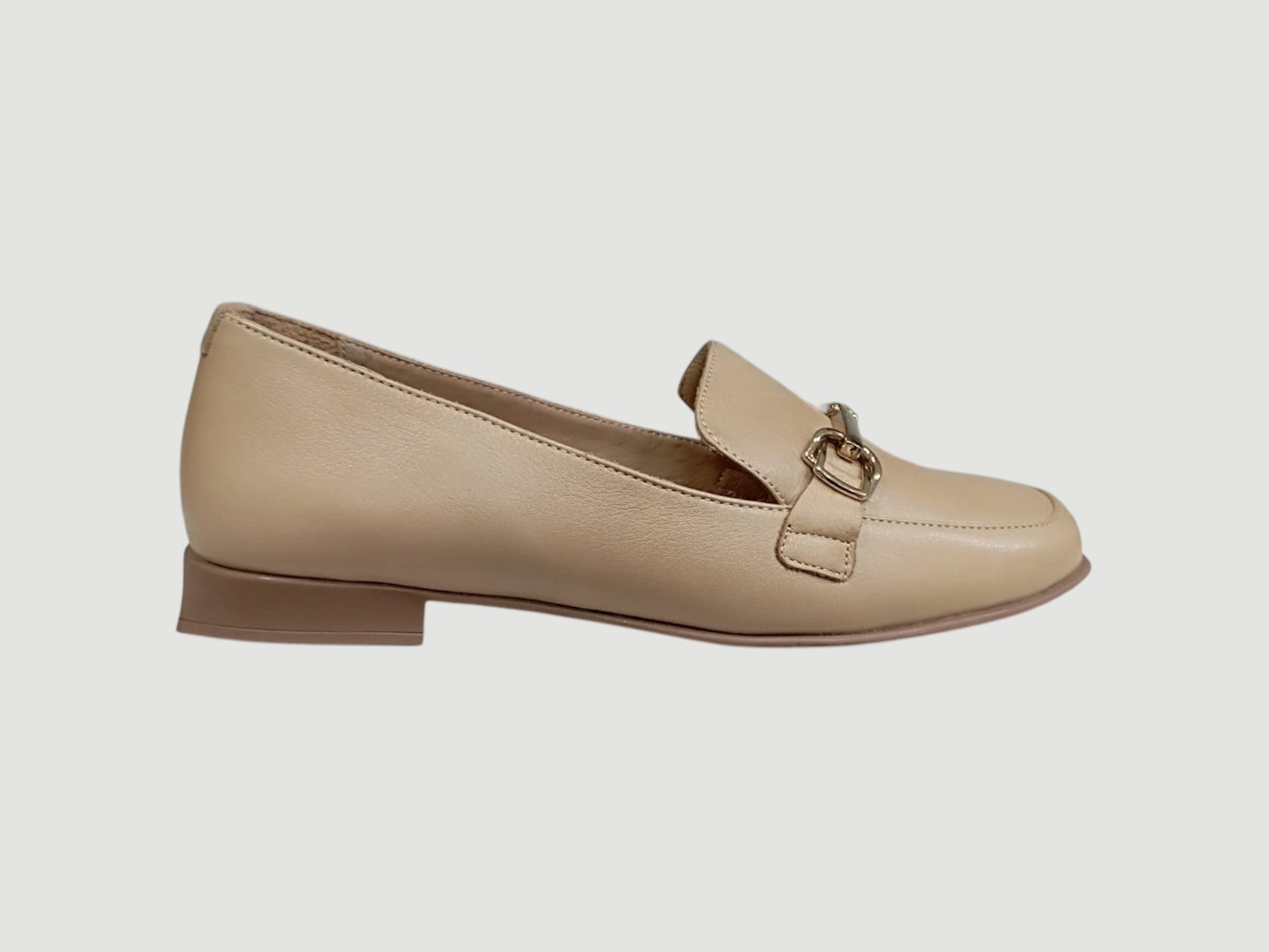 ALBİNİ 25Y100779 KADIN DERİ AYAKKABI KOYU BEJ