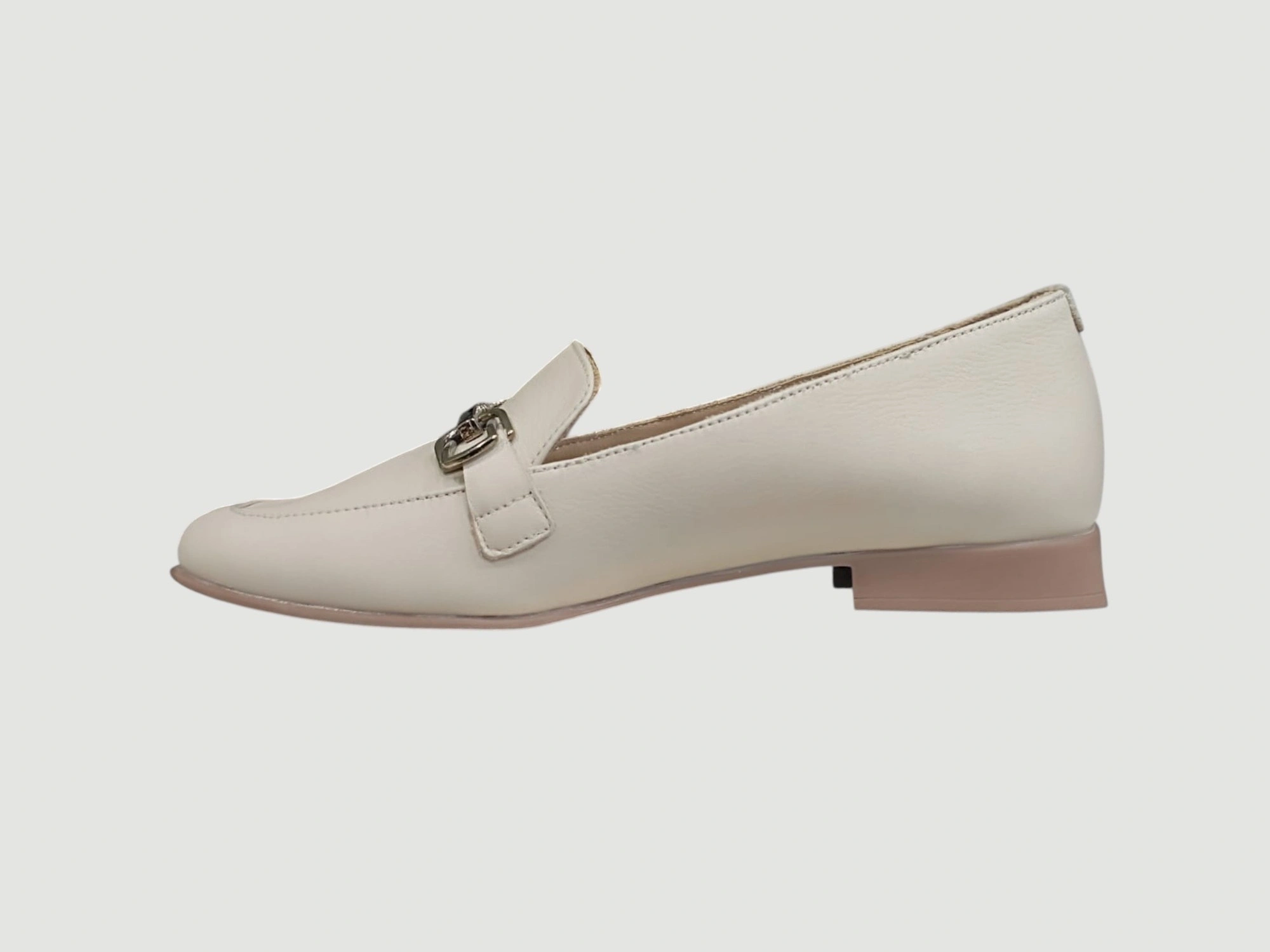 ALBİNİ 25Y100779 KADIN DERİ BABET AYAKKABI BEJ