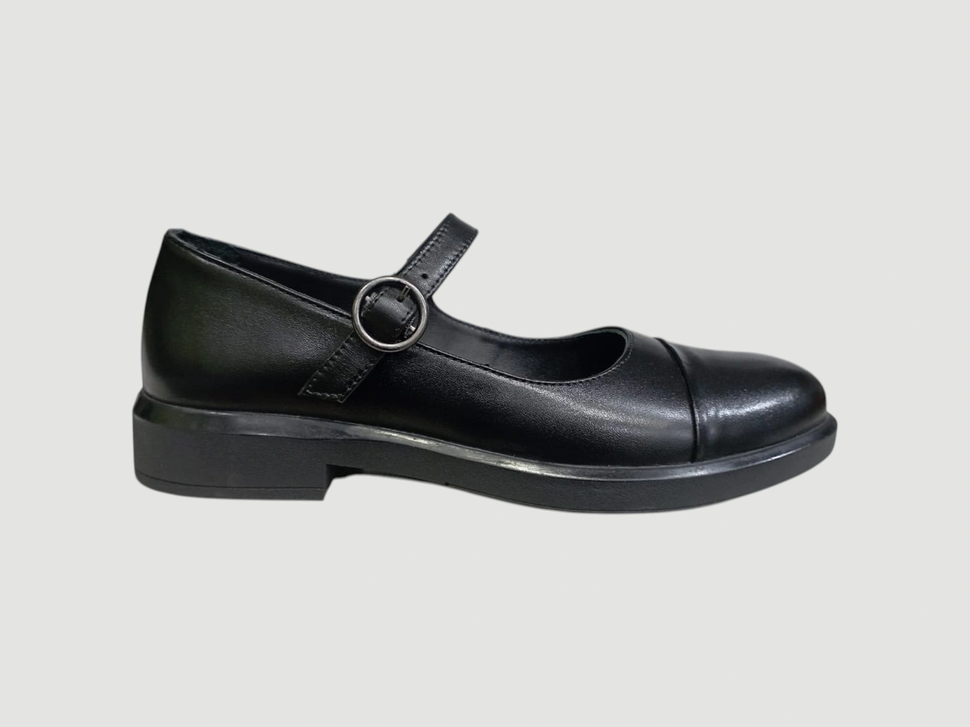 ALBİNİ 26103406 KADIN DERİ BABET AYAKKABI SİYAH