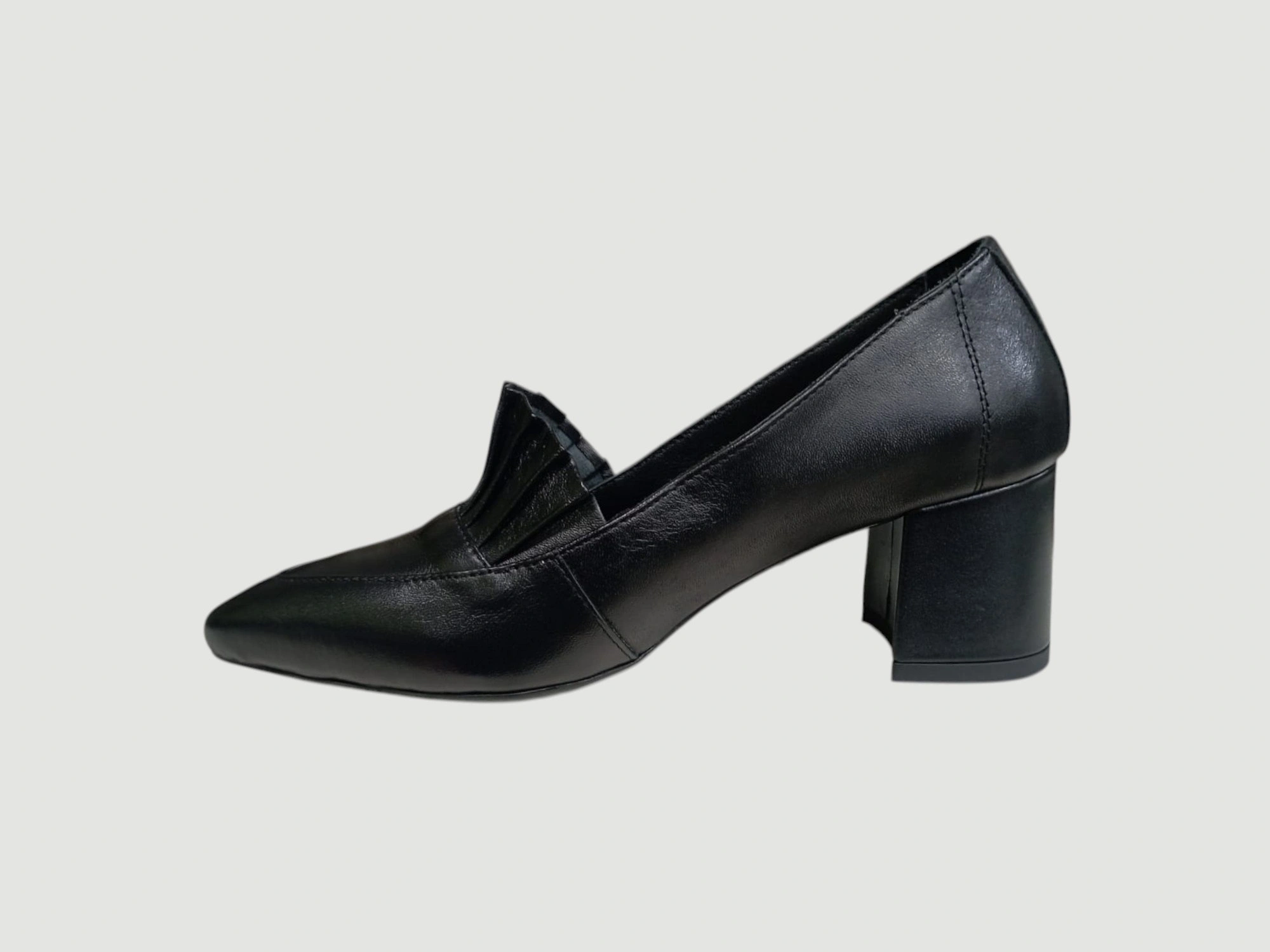 ALBİNİ 26105605 KADIN DERİ TOPUKLU AYAKKABI SİYAH