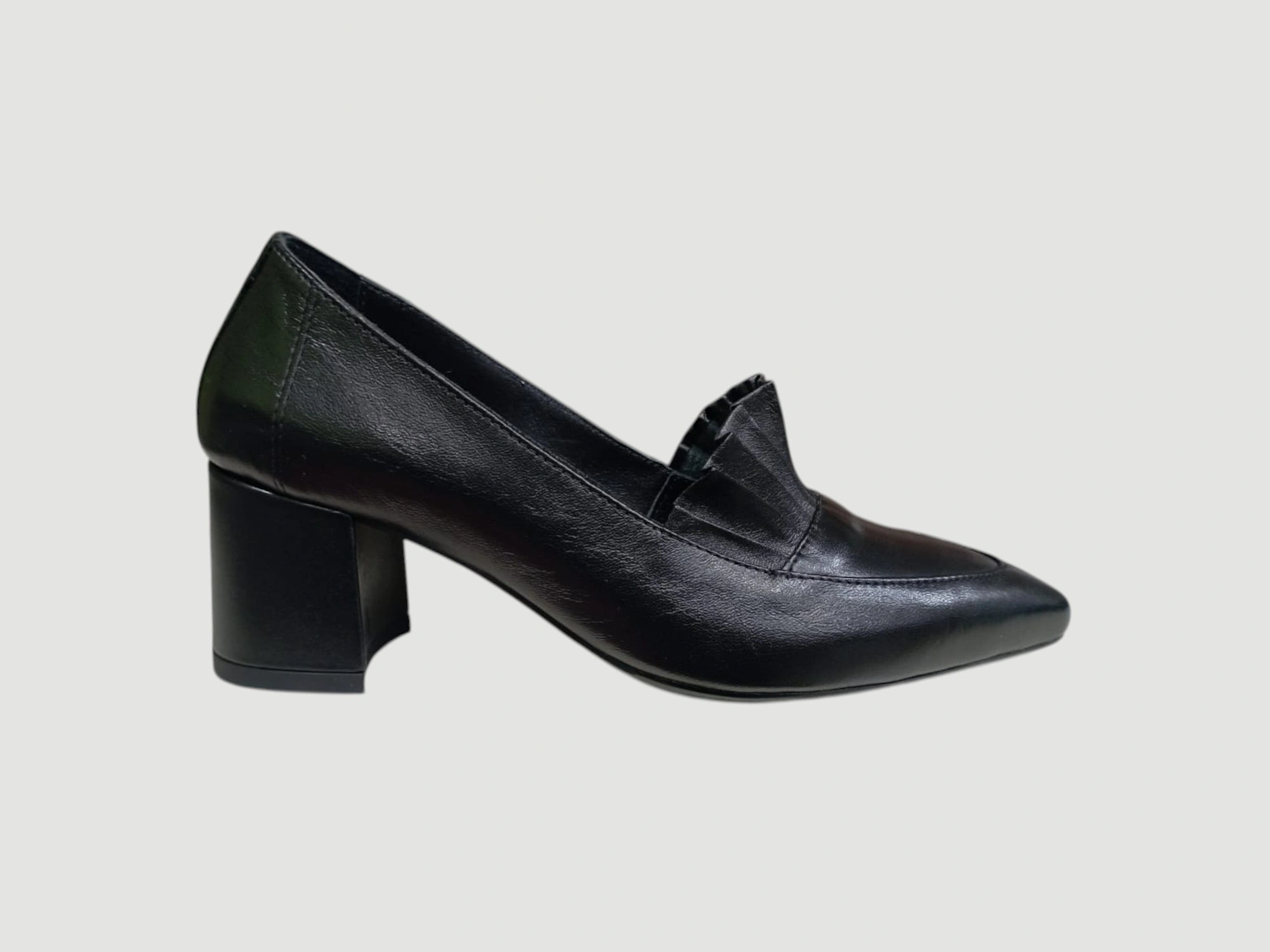 ALBİNİ 26105605 KADIN DERİ TOPUKLU AYAKKABI SİYAH