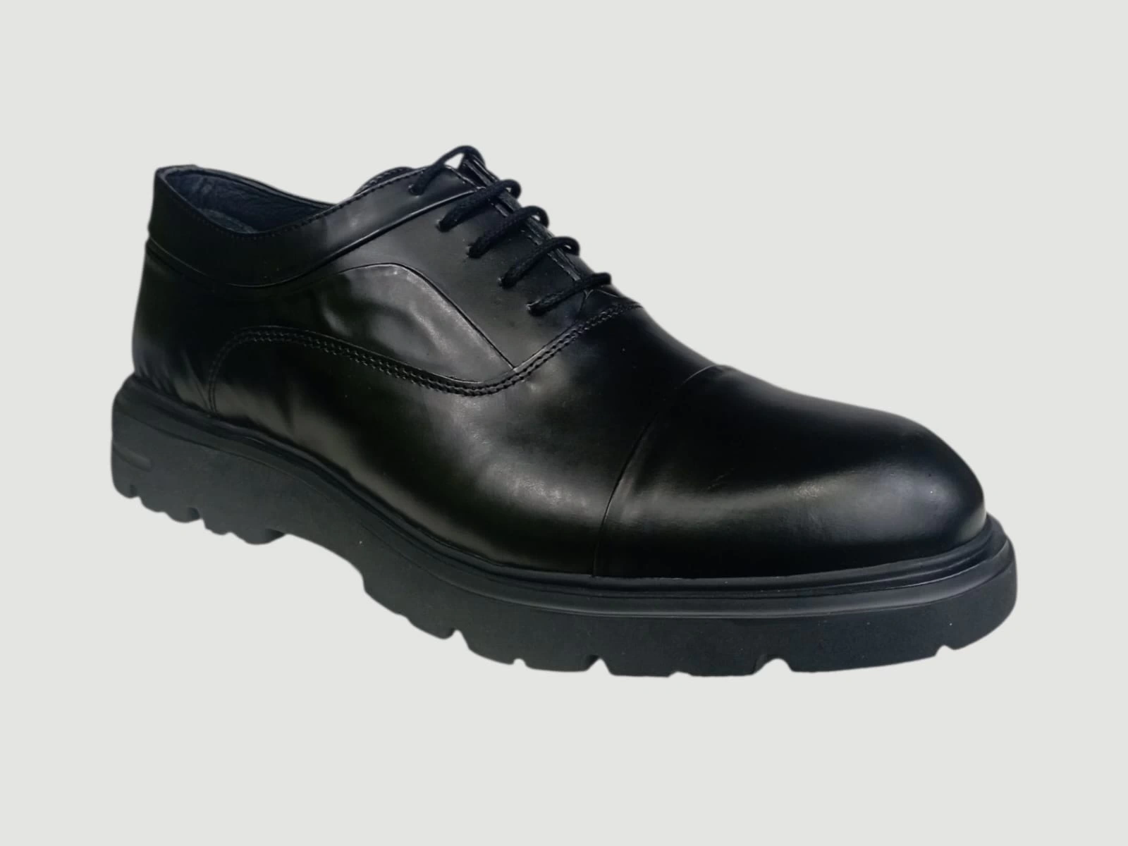 BİCANLAR 33283 ERKEK DERİ BAĞCIKLI OXFORD AYAKKABI AÇMA SİYAH