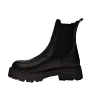 CASTLE BLACK CB-23821-1 KADIN DERİ LASTİKLİ POSTAL BOT SİYAH