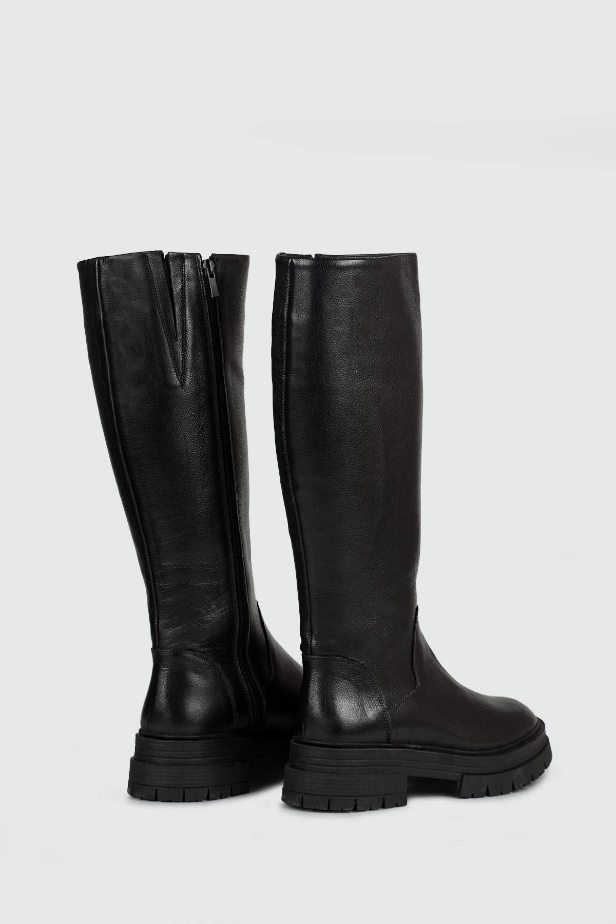 CASTLE BLACK CB-25900-1 KADIN DERİ ÇİZME SİYAH