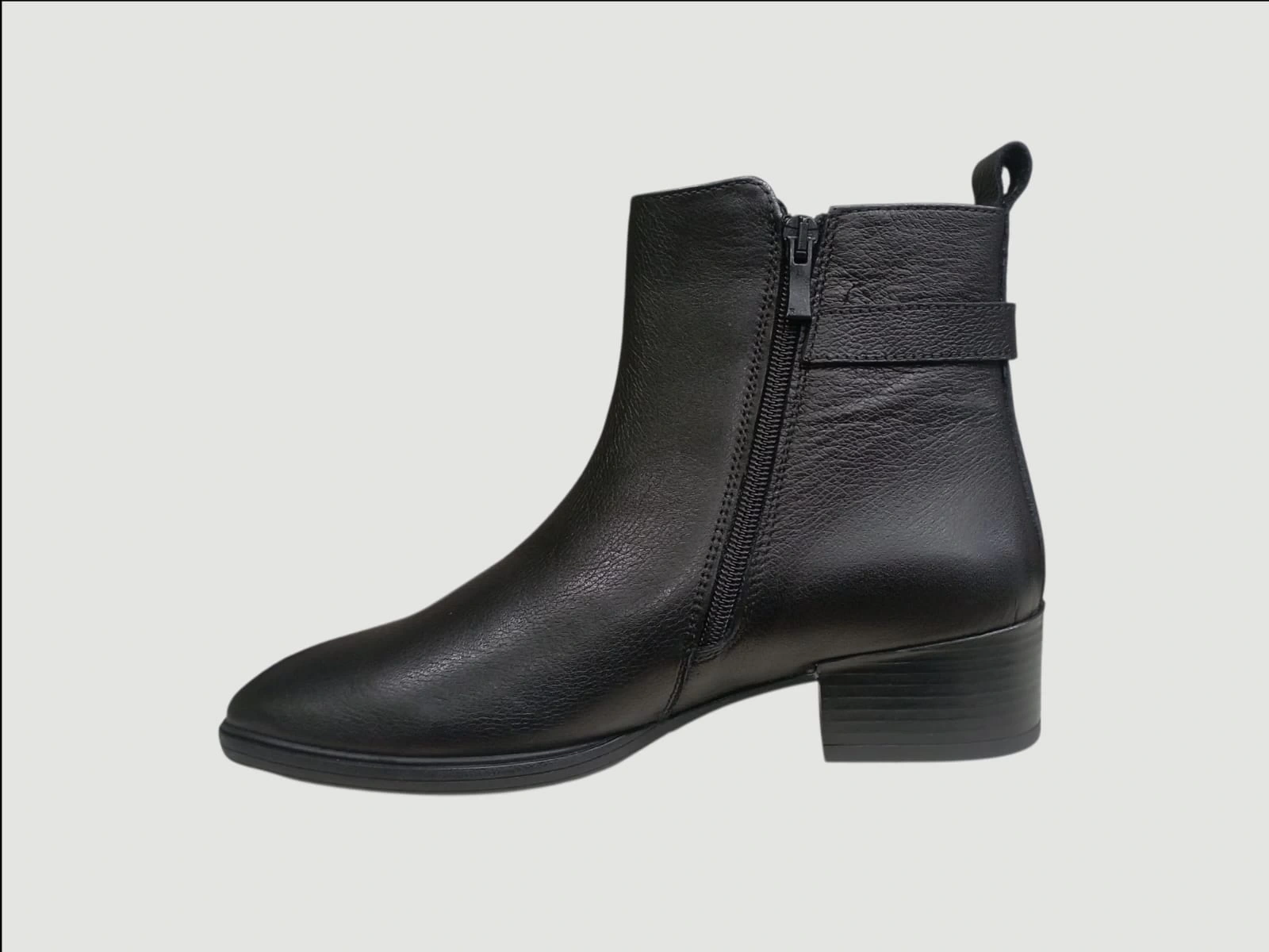 CASTLE BLACK CB-27711-1 KADIN DERİ KISA TOPUKLU BOT KAHVE