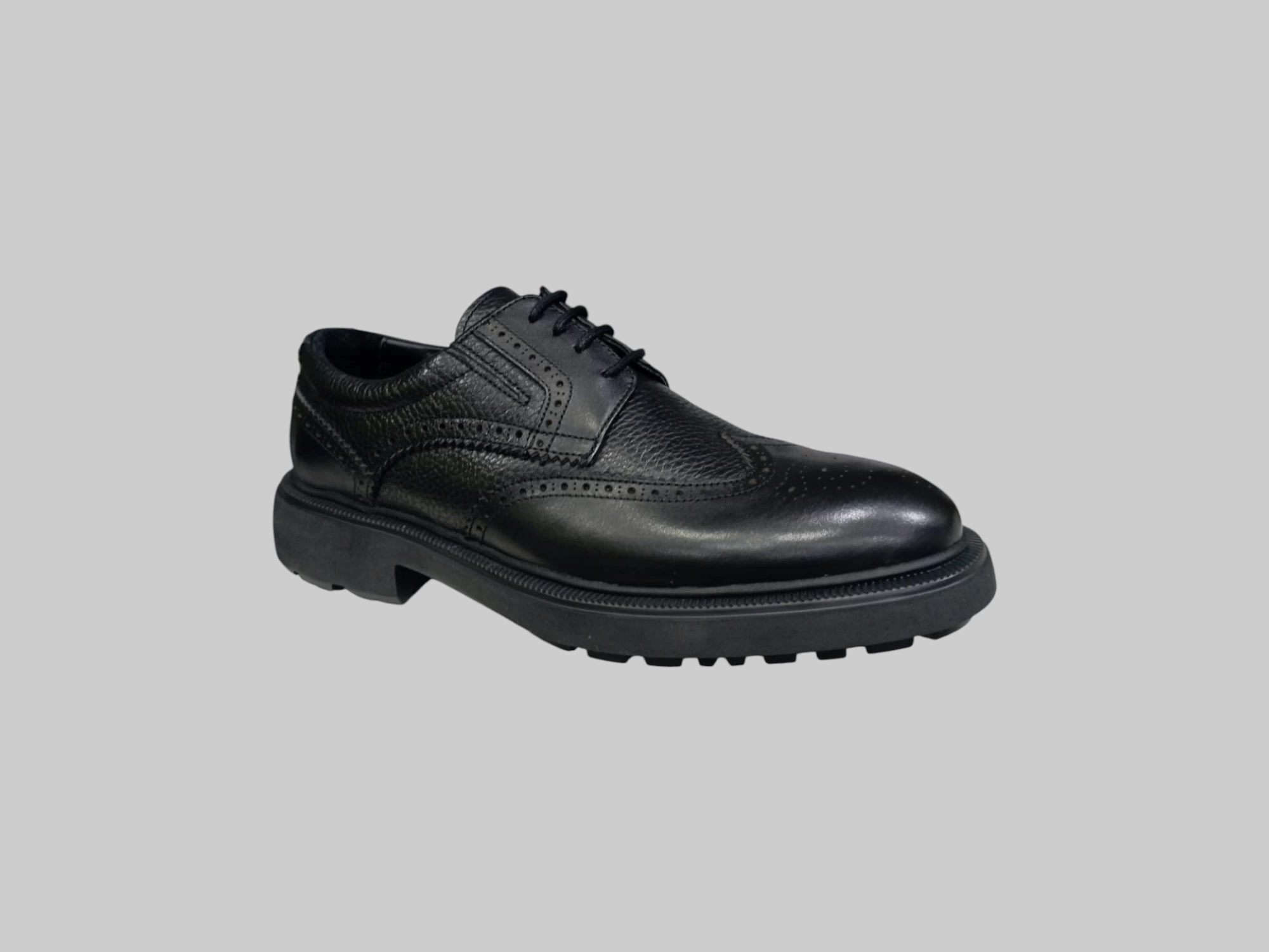 CASTLE BLACK CB-31285-1 ERKEK HAKİKİ DERİ KLASİK AYAKKABI SİYAH