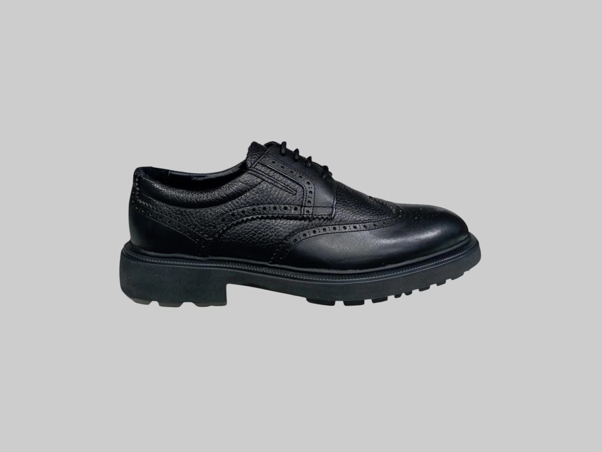 CASTLE BLACK CB-31285-1 ERKEK HAKİKİ DERİ KLASİK AYAKKABI SİYAH