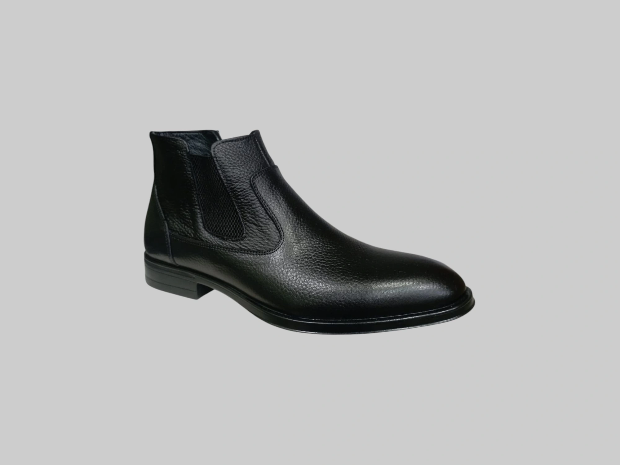 CASTLE BLACK CB-31320-1 ERKEK HAKİKİ DERİ KLASİK BOT SİYAH