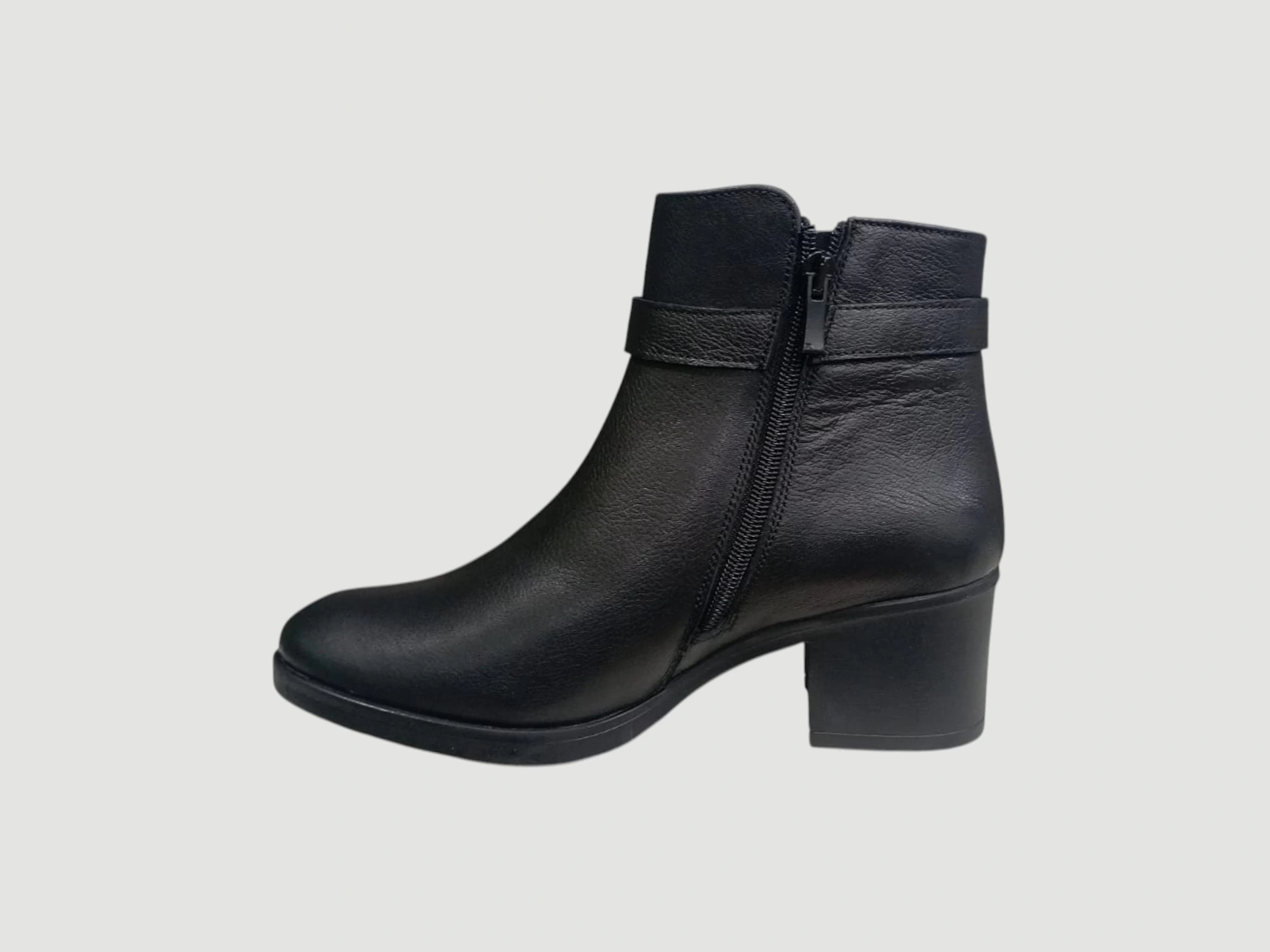 CASTLE BLACK CB-61012-1 KADIN DERİ TOPUKLU BOT