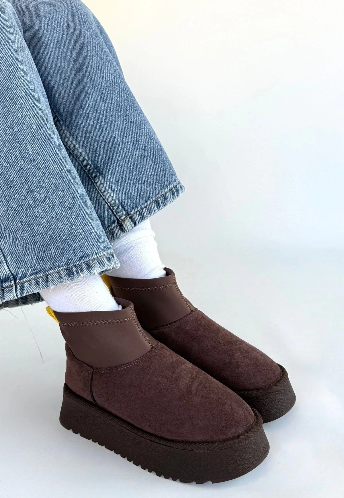 Cuen Kahverengi Süet Bot