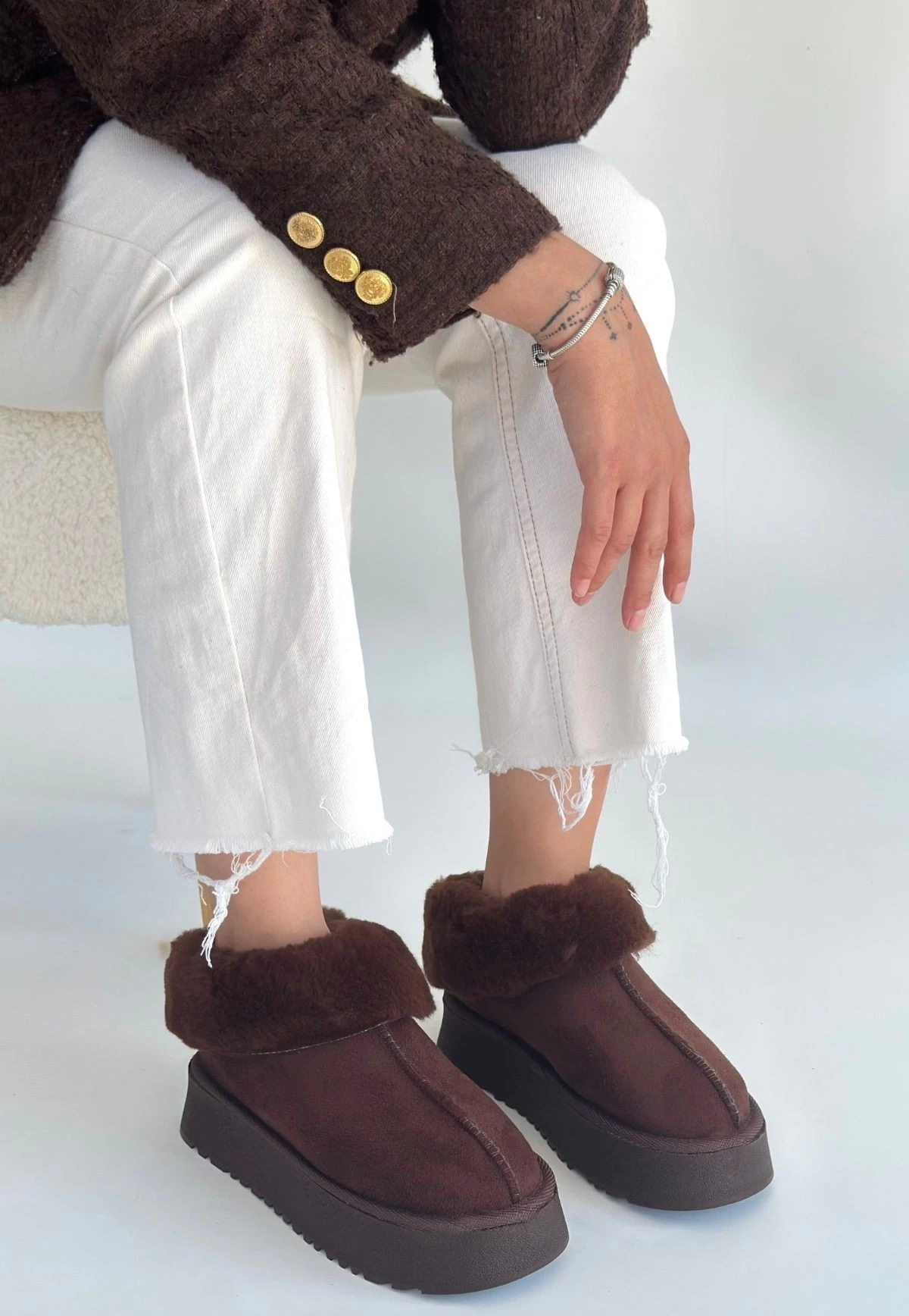 Edali Kahverengi Süet Bot