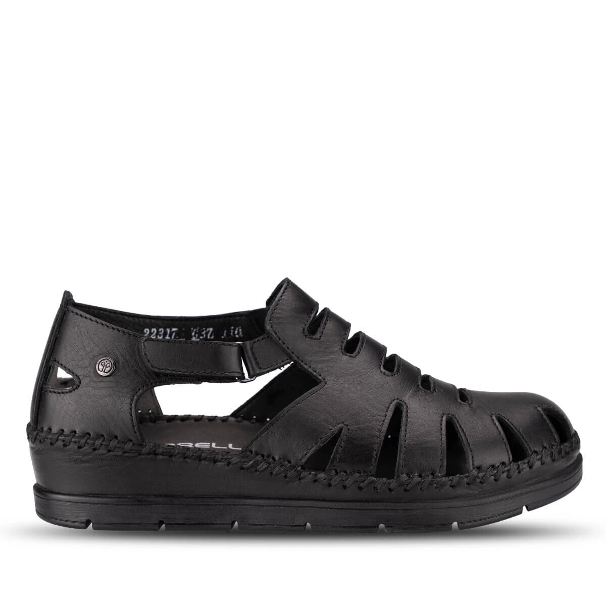 FORELLİ ALENA KADIN DERİ COMFORT SANDALET SİYAH