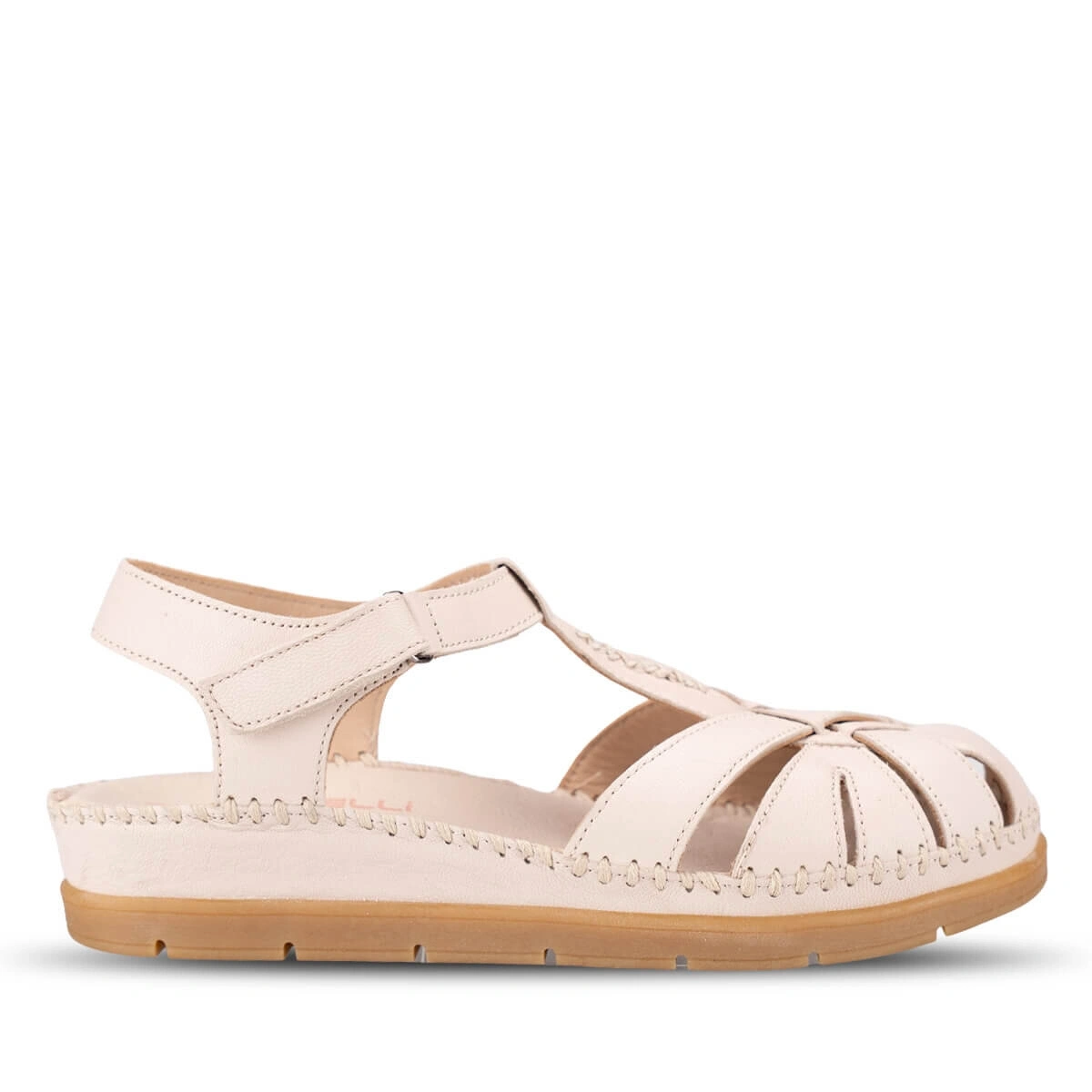 FORELLİ BONİTA-G KADIN DERİ COMFORT SANDALET BEJ