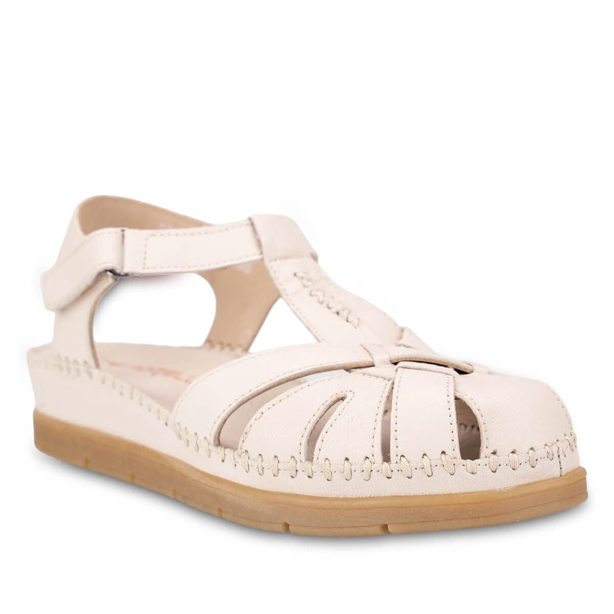 FORELLİ BONİTA-G KADIN DERİ COMFORT SANDALET BEJ