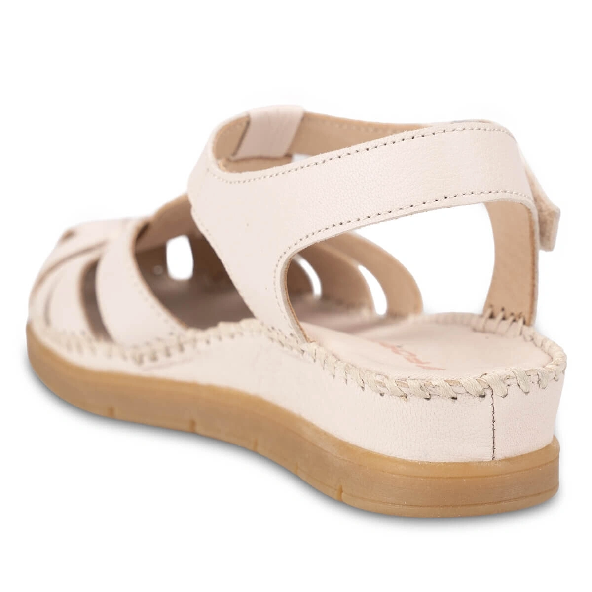 FORELLİ BONİTA-G KADIN DERİ COMFORT SANDALET BEJ