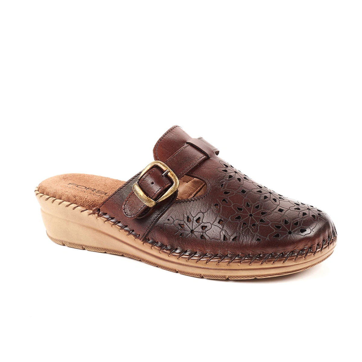 FORELLİ CARY-H KADIN DERİ TERLİK KAHVE