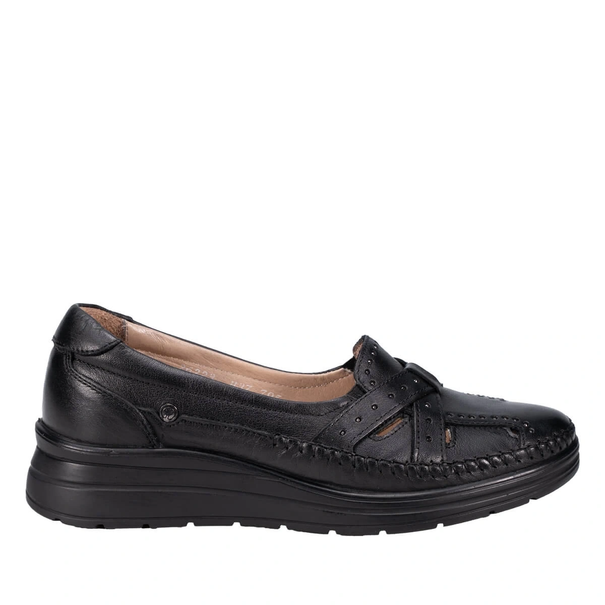 FORELLİ FELICE-H KADIN COMFORT DERİ AYAKKABI SİYAH