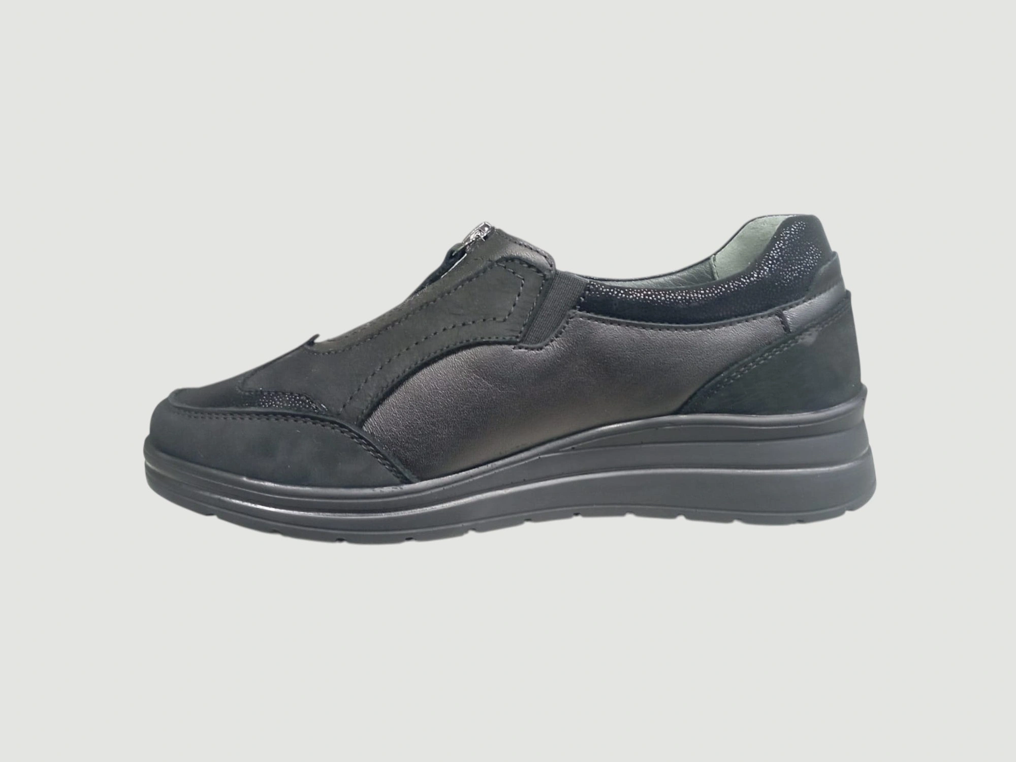 FORELLİ TIANNA-H KADIN DERİ COMFORT AYAKKABI SİYAH