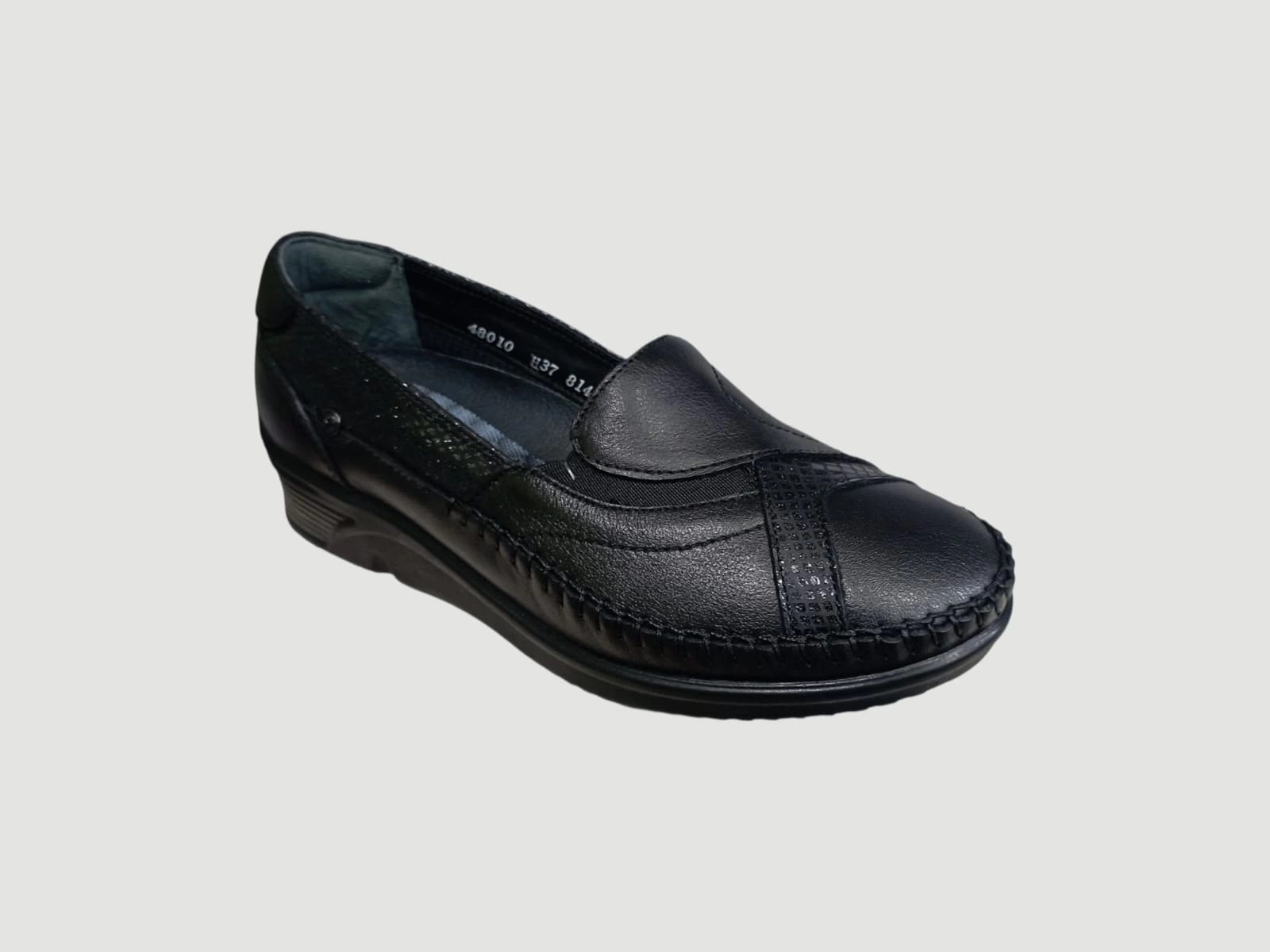 FORELLİ YONCA-H KADIN COMFORT DERİ AYAKKABI SİYAH