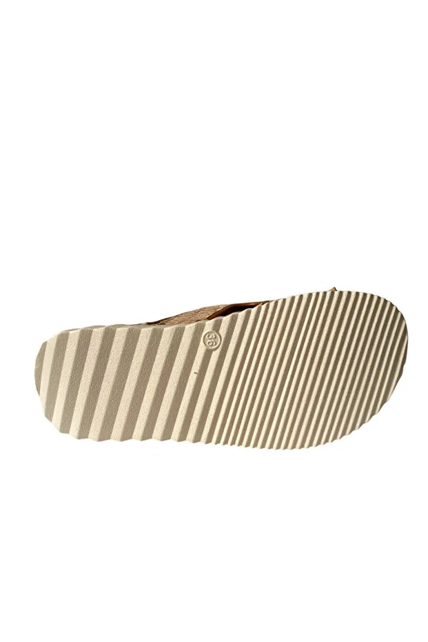 GUJA 25Y178 KADIN KALIN TABAN ORTOPEDİ TERLİK CAMEL