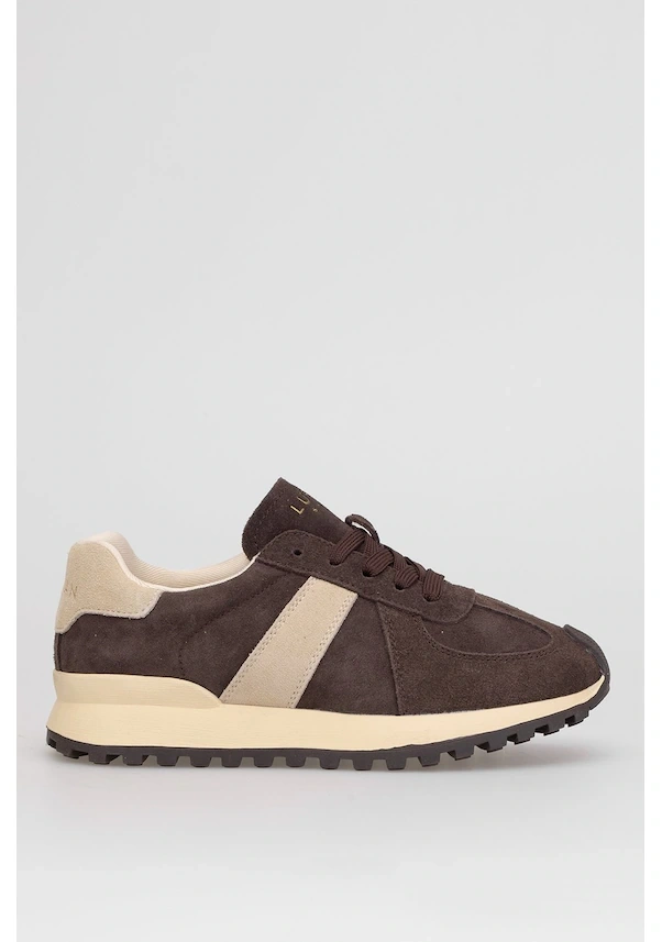 LUFIAN DORIS KADIN HAKİKİ DERİ GÜNLÜK SPOR AYAKKABI KAHVE