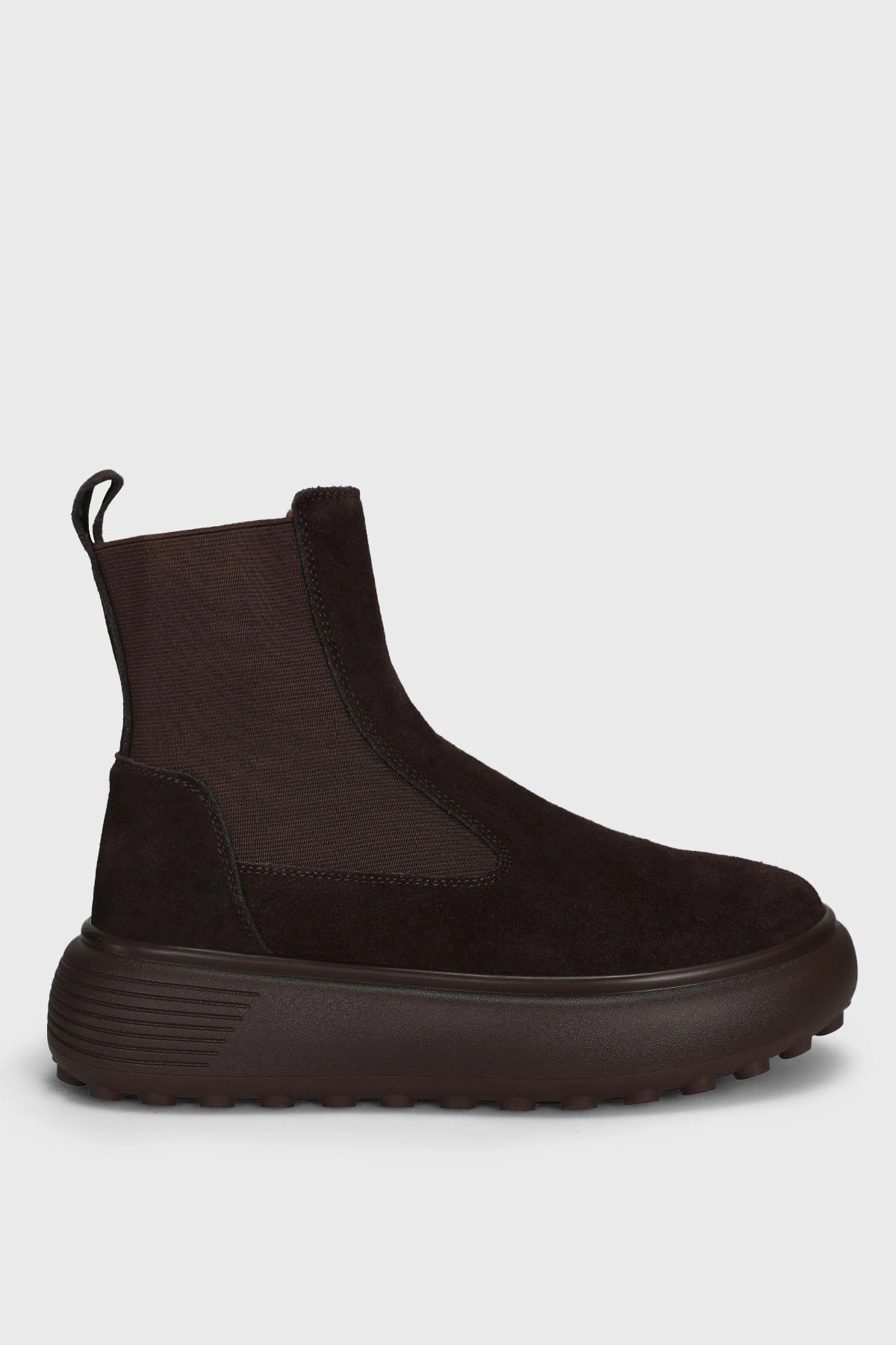 LUFIAN MONICA KADIN DERİ YANI LASTİKLİ BOT KAHVE