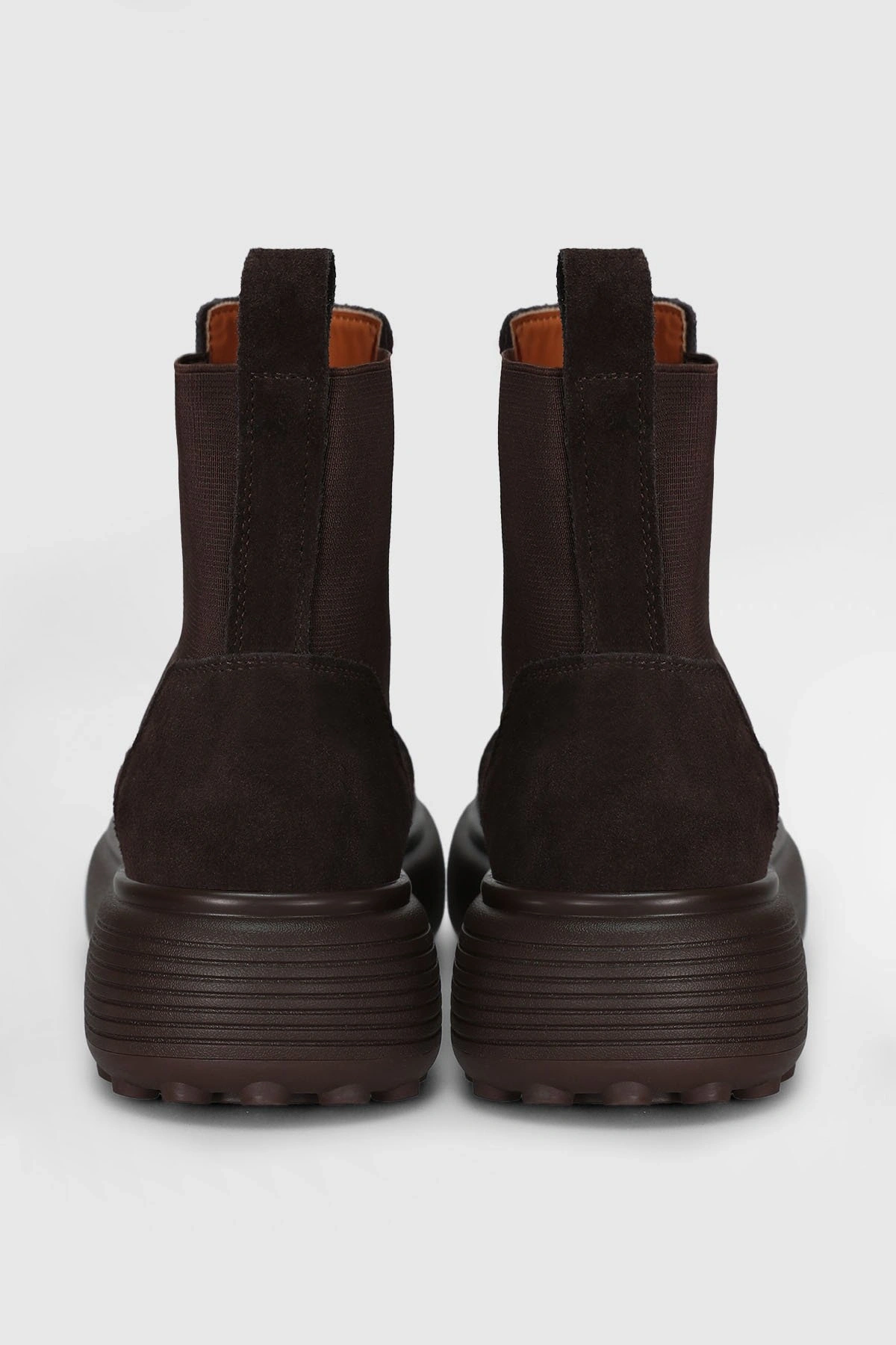 LUFIAN MONICA KADIN DERİ YANI LASTİKLİ BOT KAHVE