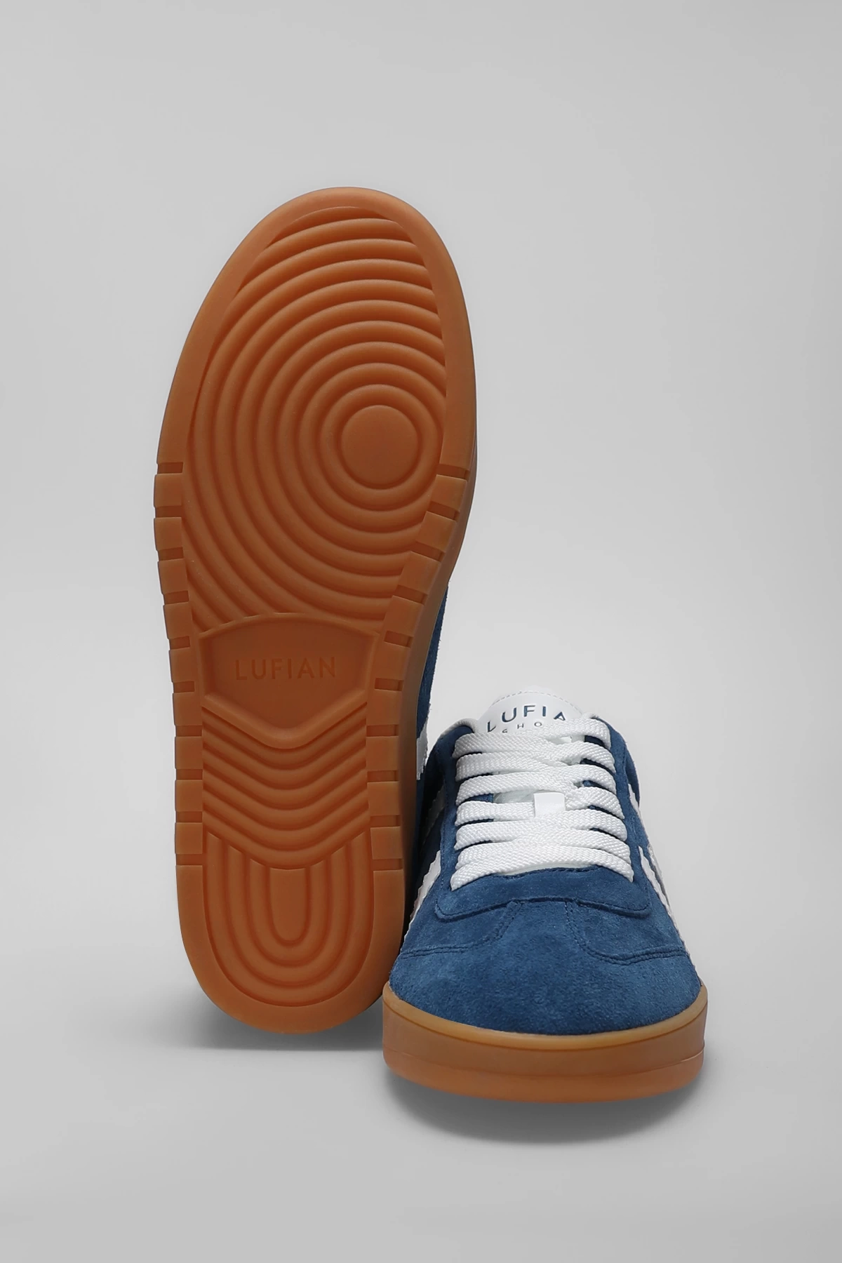 LUFIAN NELSON ERKEK DERİ GÜNLÜK SNEAKERS AYAKKABI LACİVERT