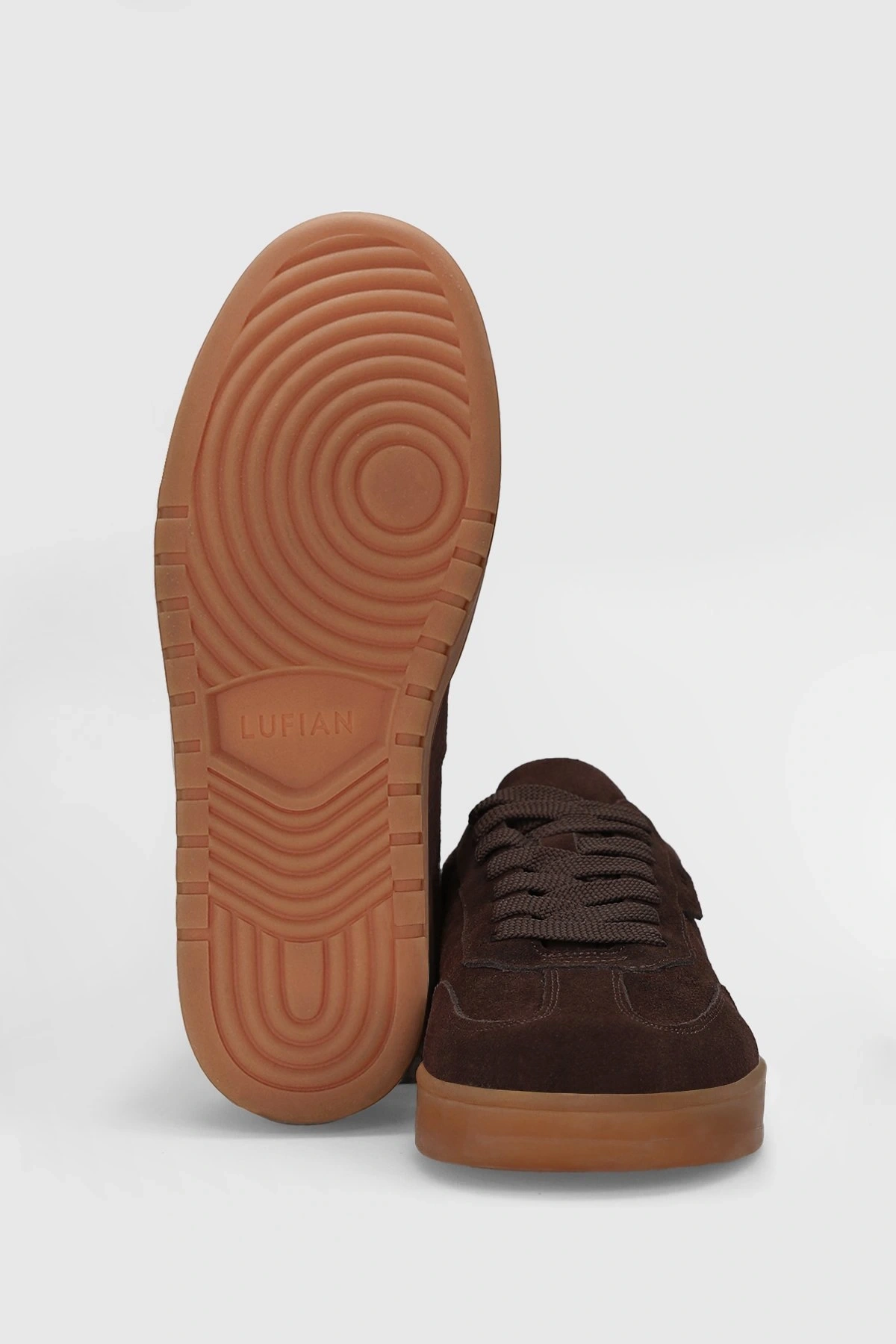 LUFIAN PELE ERKEK HAKİKİ DERİ GÜNLÜK AYAKKABI KAHVE
