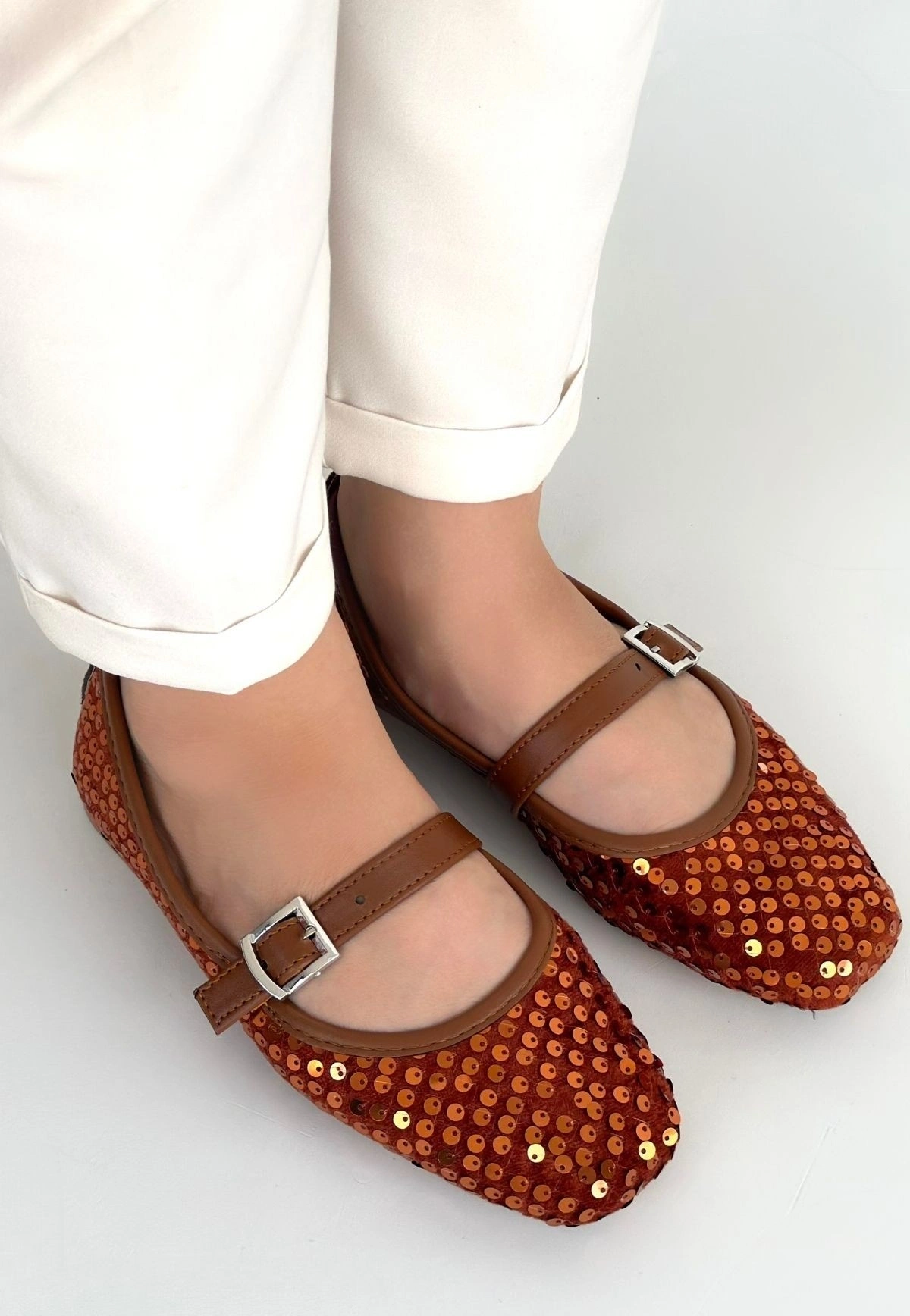 Moden Taba Süet Babae Ayakkabı