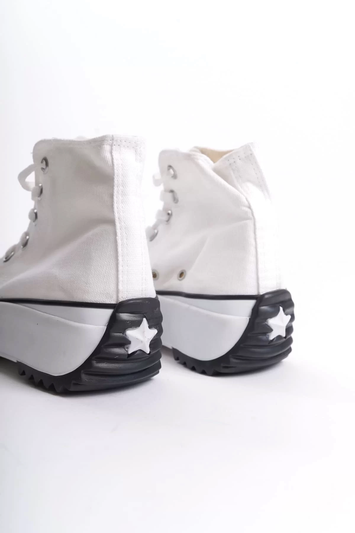 ROMA Bağcıklı Ortopedik Taban Kadın Sneaker Spor Ayakkabı BT - Beyaz