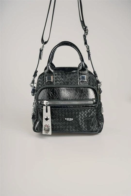 Şaty Siyah Cilt Ve Omuz Çantası