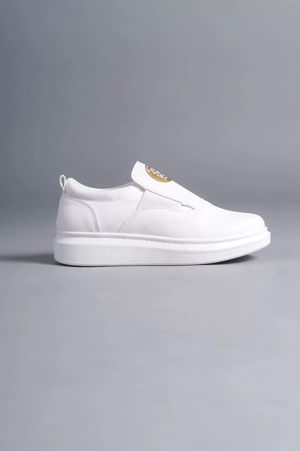 SLW161 Hippo Bağcıksız Cilt Erkek Günlük Sneaker Ayakkabı CBT - Beyaz
