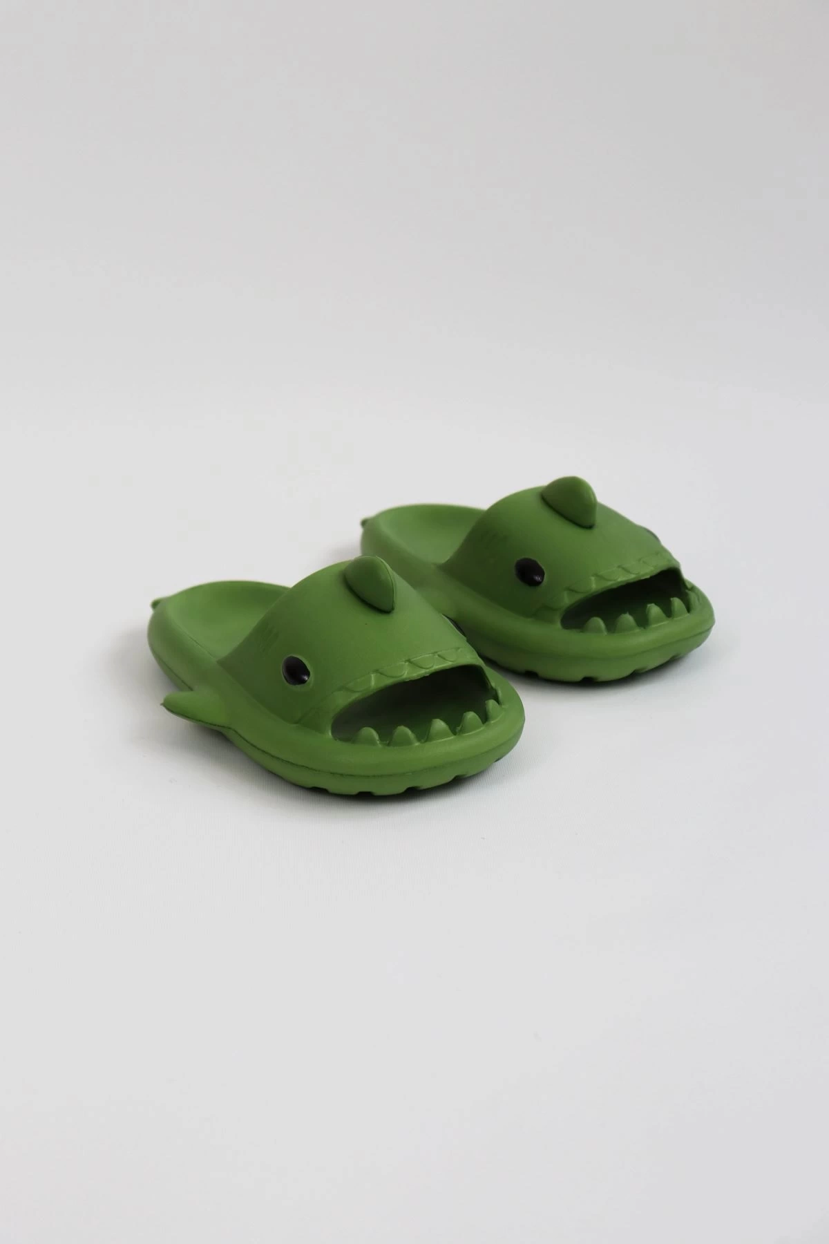 WG500 Köpekbalığı Haki Unisex Tam Ortopedik Terlik Shark Slides