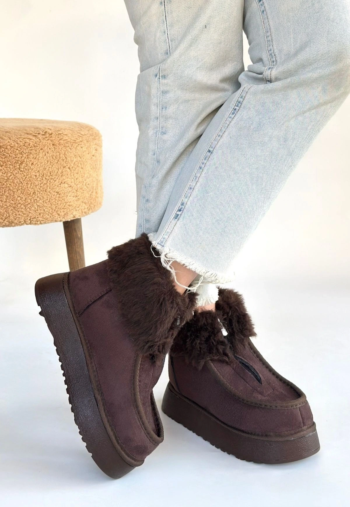 Zinya Kahverengi Süet Bot