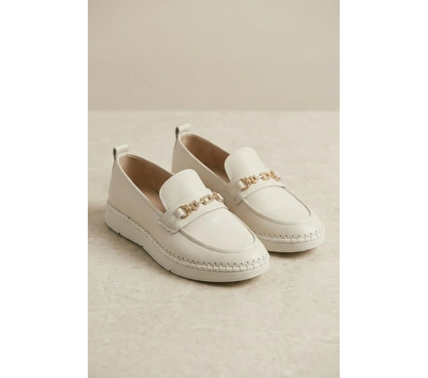 VOYAGER Z540 KADIN DERİ COMFORT GÜNLÜK AYAKKABI BEJ