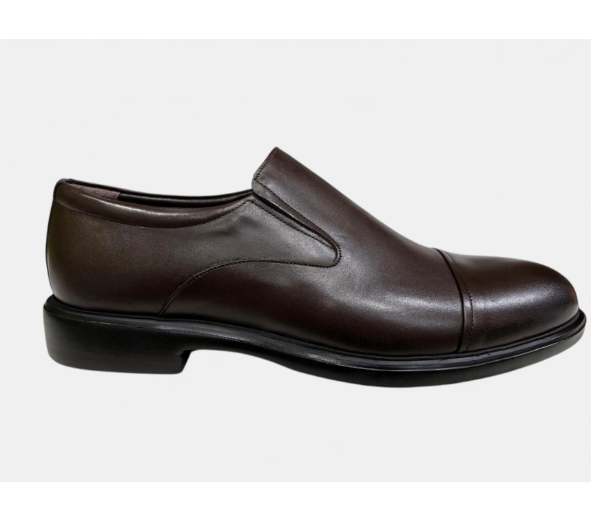 YAVUZLAR İY-1021 ERKEK DERİ DÜZ HAFİF KLASİK AYAKKABI KAHVE