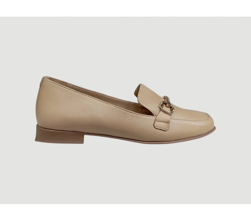 ALBİNİ 25Y100779 KADIN DERİ AYAKKABI KOYU BEJ