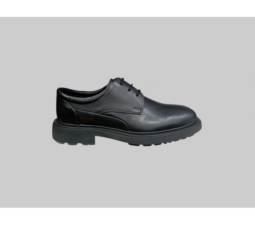 CASTLE BLACK CB-31283-1 ERKEK HAKİKİ DERİ KLASİK AYAKKABI SİYAH