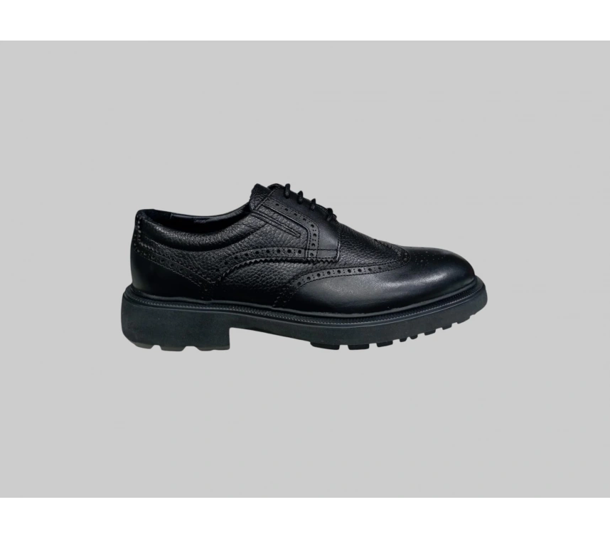 CASTLE BLACK CB-31285-1 ERKEK HAKİKİ DERİ KLASİK AYAKKABI SİYAH
