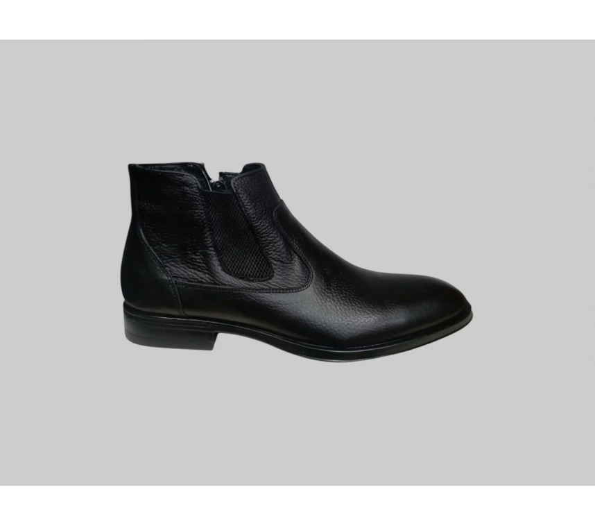 CASTLE BLACK CB-31320-1 ERKEK HAKİKİ DERİ KLASİK BOT SİYAH