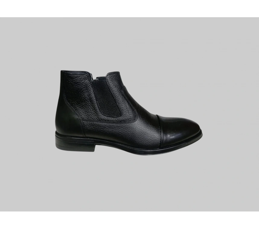CASTLE BLACK CB-31321-1 ERKEK HAKİKİ DERİ KLASİK BOT SİYAH
