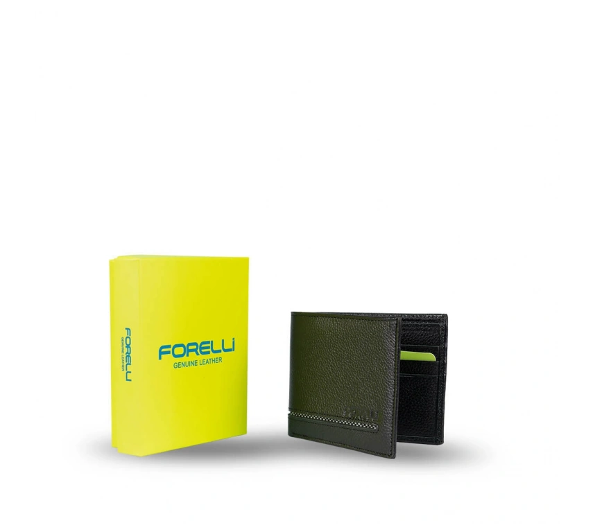 FORELLİ 5E101 ERKEK HAKİKİ DERİ CÜZDAN SİYAH