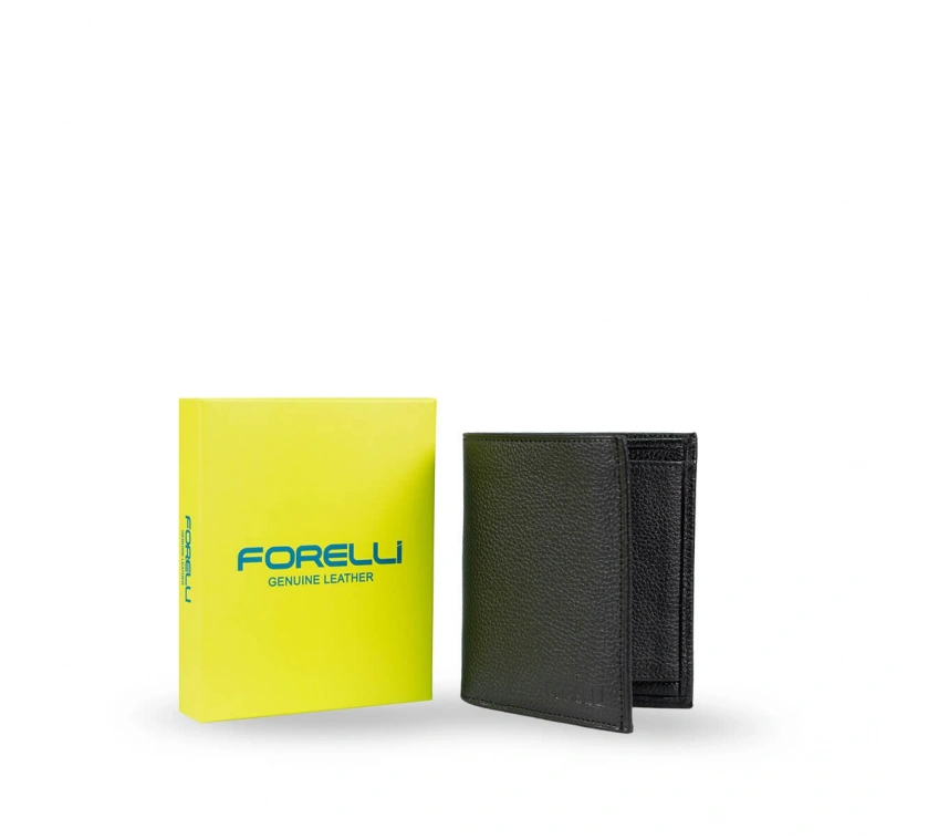 FORELLİ 5E103 ERKEK HAKİKİ DERİ CÜZDAN SİYAH