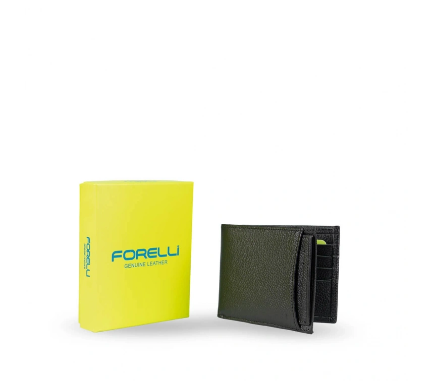 FORELLİ 5E104 ERKEK HAKİKİ DERİ CÜZDAN SİYAH