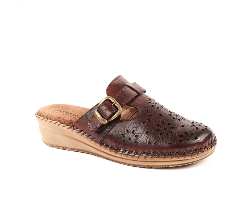 FORELLİ CARY-H KADIN DERİ TERLİK KAHVE