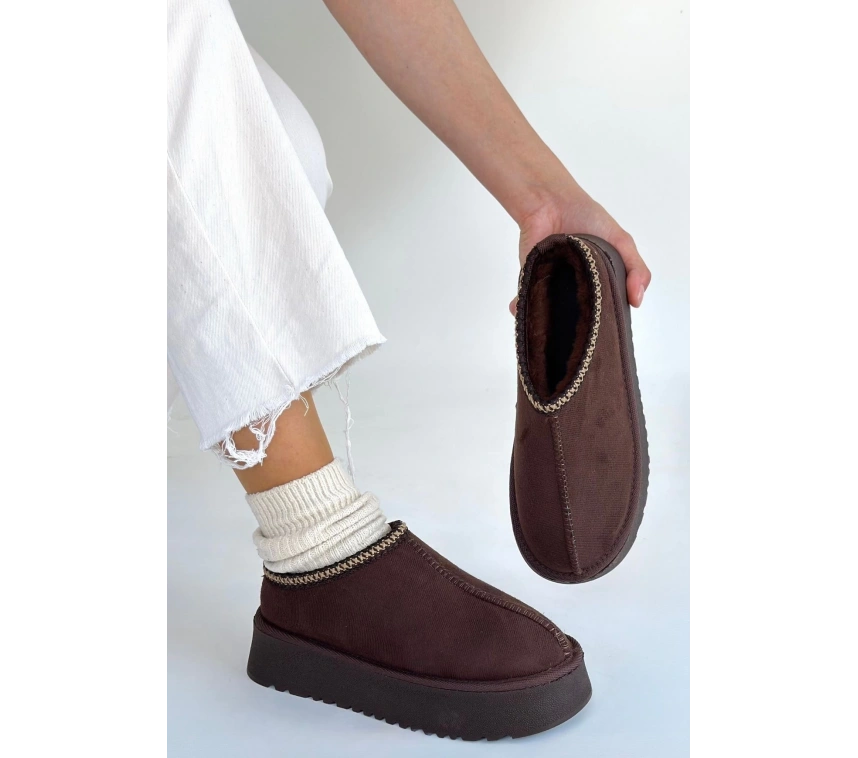 Foyk Kahverengi Süet Bot